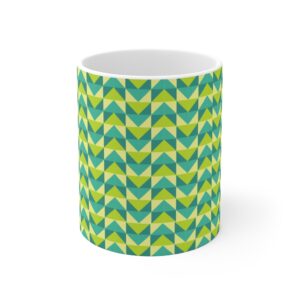 Green Pattern Mug 11 oz