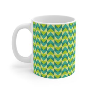 Green Pattern Mug 11 oz