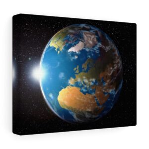 Planet Earth Astronomy Galaxy Canvas Gallery Wraps