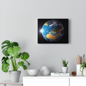 Planet Earth Astronomy Galaxy Canvas Gallery Wraps