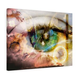 Jesus Christ Eye Cross Light Canvas Gallery Wraps