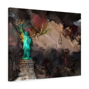 NYC – Lady Liberty – Statue of Liberty – Manhattan – Abstract – Modern Art Canvas Gallery Wraps