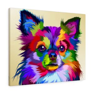 Colorful Chihuahua Canvas Gallery Wraps