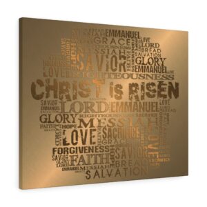 Jesus Christ Faith Words Spiritual Religious Roman Catholic Christian God Lord Canvas Gallery Wraps