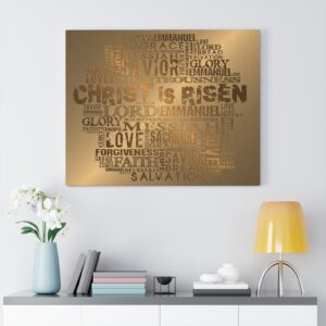 Jesus Christ Faith Words Spiritual Religious Roman Catholic Christian God Lord Canvas Gallery Wraps