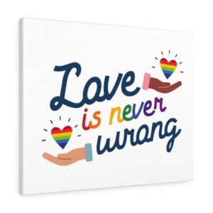 Love, Equality, Pride Canvas Gallery Wraps