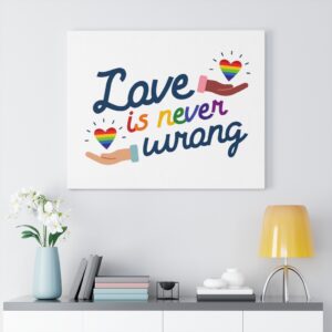 Love, Equality, Pride Canvas Gallery Wraps