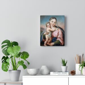 Blessed Mother Virgin Mary and Baby Jesus Canvas Gallery Wraps