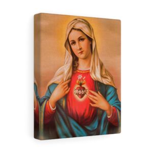 The Heart of Virgin Mary – Blessed Mother – Catholic – Mother – Religious – Canvas Gallery Wraps