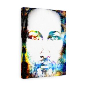 Jesus Christ Colorful Face of Jesus Print Canvas Gallery Wraps