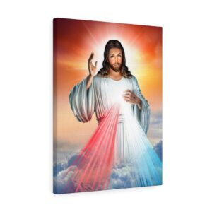 Divine Mercy Jesus Canvas Gallery Wraps divine jesus christ jesus in clouds jesus in heaven