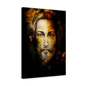 Face of Jesus – Catholic – Roman – Religious – Holy – Jesus Christ – Savior – Lord – Canvas Gallery Wraps