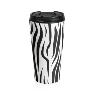 Zebra Pattern Stainless Steel Travel Mug