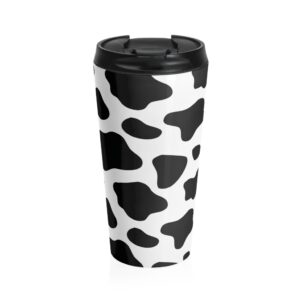 Cow Print Cow Themed Loves Cows Cow Tumbler Stainless Steel Travel Mug