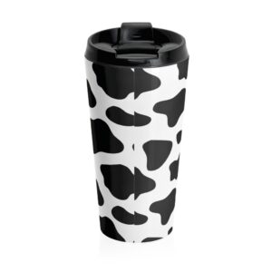 Cow Print Cow Themed Loves Cows Cow Tumbler Stainless Steel Travel Mug