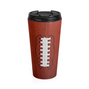 Football Stainless Steel Travel Mug