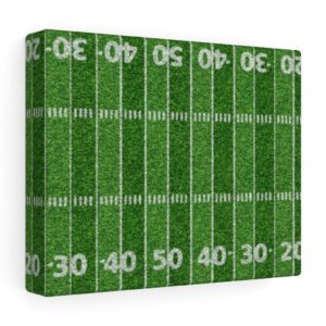 American Football field Stretched canvas