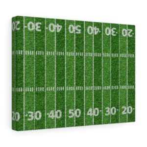 American Football field Stretched canvas