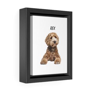 Personalized Pet Portrait Gallery Canvas Wraps, Vertical Frame