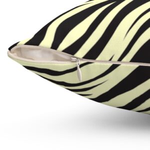 Zebra Throw Pillow – Decorative Pillow – Animal Print – Spun Polyester Square Pillow