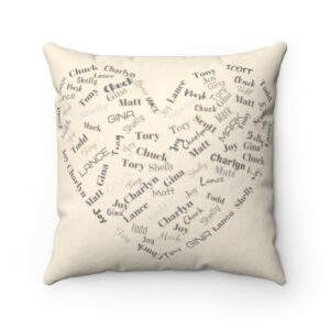 Custom name 12 pillow Spun Polyester Square Pillow