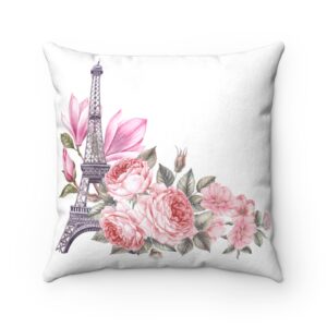 Paris Faux Suede Square Pillow Case