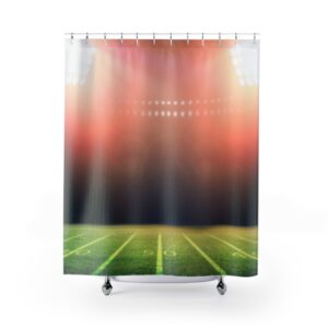 Football Field with Lights Shower Curtains