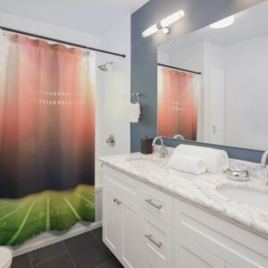 Football Field with Lights Shower Curtains