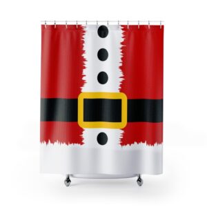 Santa Claus Suit Shower Curtains – Christmas