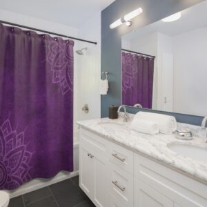 Purple Mandala Shower Curtains