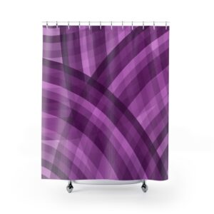 Purple Abstract Shower Curtains