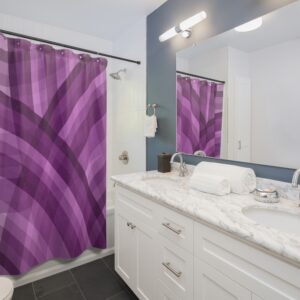 Purple Abstract Shower Curtains