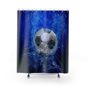 Soccer Underwater Shower Curtains – Soccer Bathroom