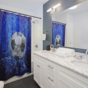 Soccer Underwater Shower Curtains – Soccer Bathroom