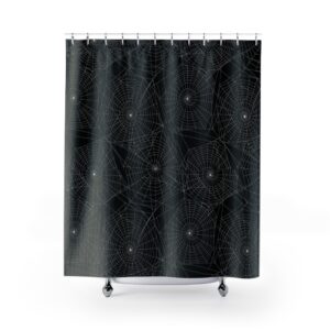 Spiderweb Halloween Shower Curtains