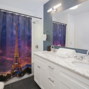 Eiffel Tower Paris France Shower Curtain