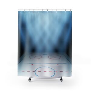 Ice Hockey Rink Shower Curtains