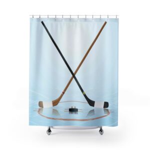 Ice Hockey Rink Shower Curtains