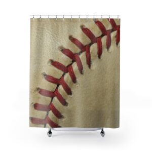 Baseball Stitches Shower Curtains