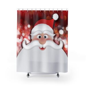 Funny Cheerful Santa Claus Shower Curtains