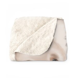 Woodland Animals Themed Sherpa Fleece Blanket