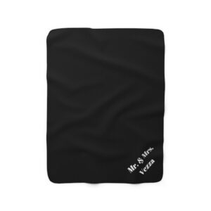 Personalized Mr & Mrs Sherpa Fleece Blanket