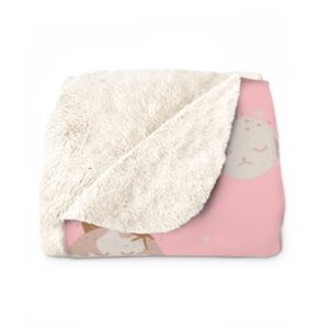 Unicorn Themed Sherpa Fleece Blanket