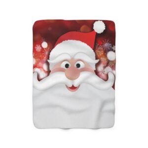 Funny Santa Claus Sherpa Fleece Blanket