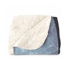 Ice Hockey Sherpa Fleece Blanket