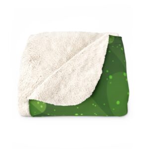 St Patrick’s Day Green Clover Shamrock St Paddy’s day Irish Sherpa Fleece Blanket