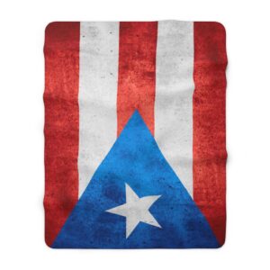 Puerto Rican Flag Puerto Rico Sherpa Fleece Blanket