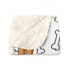 Golden doodle Sherpa Fleece Blanket