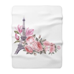 Paris Sherpa Fleece Blanket