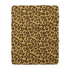 Leopard Animal Print Sherpa Fleece Blanket